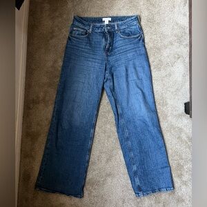 H&M WIDE HIGH JEANS